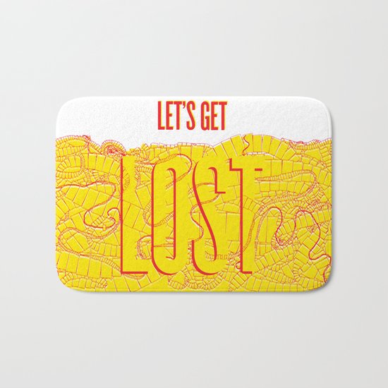 Let's Get Lost Bath Mat