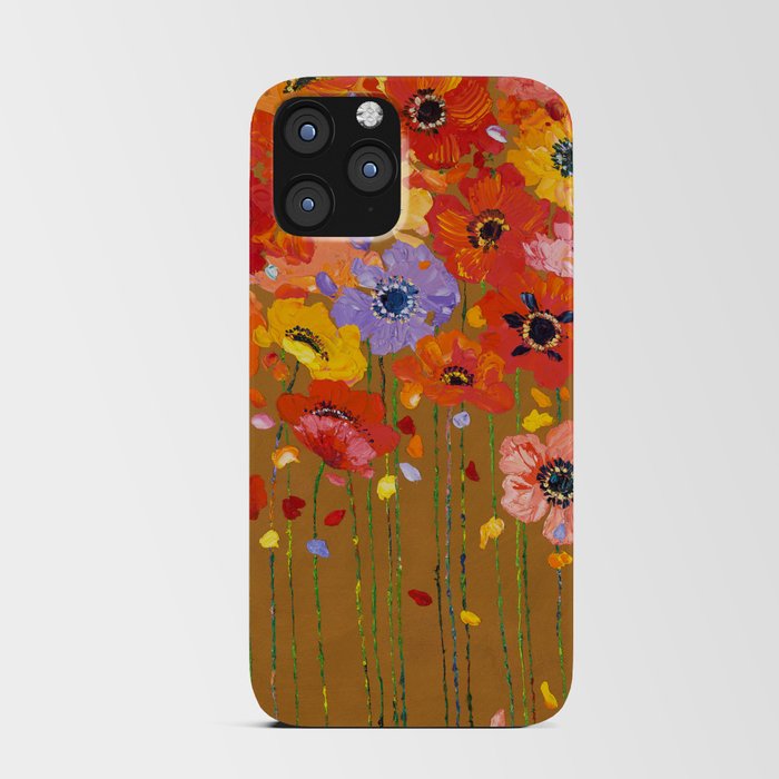 Over the Top Poppies iPhone Card Case