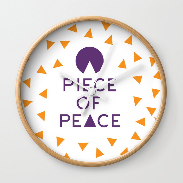 a piece of peace Wall Clock