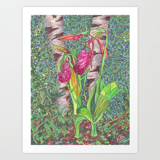 Lady Slippers Art Print