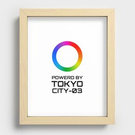 neo tokyo Recessed Framed Print