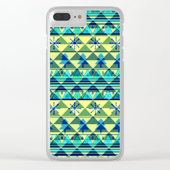 Christmas pattern III Clear iPhone Case