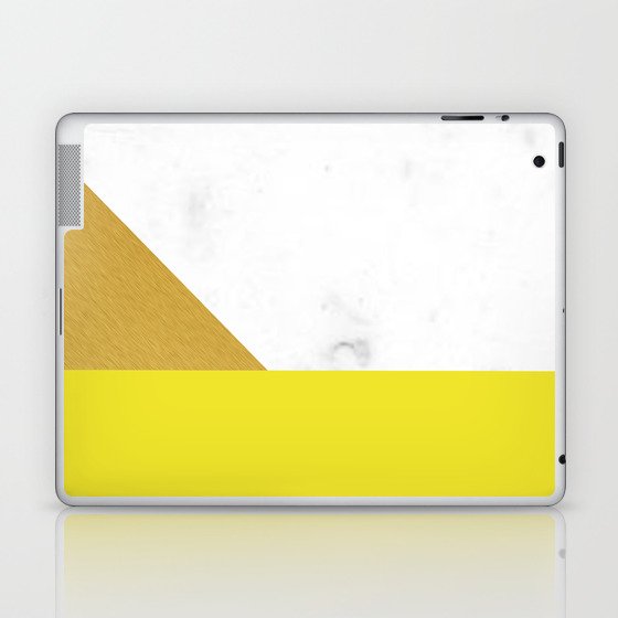 yellow marmor Laptop & iPad Skin