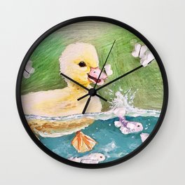 Duck Pond Wall Clock
