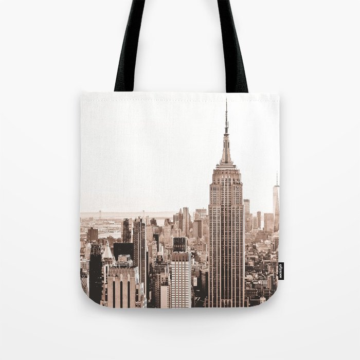 New York City Boho Skyline Tote Bag
