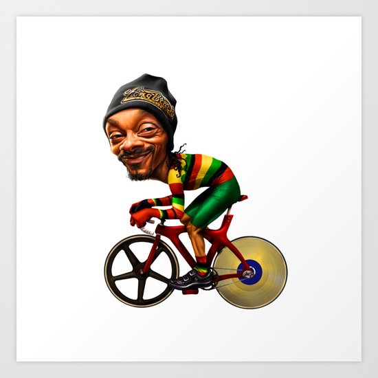 Get high & make golden music Art Print