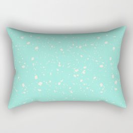 Seafoam Terrazzo Seamless Pattern Rectangular Pillow