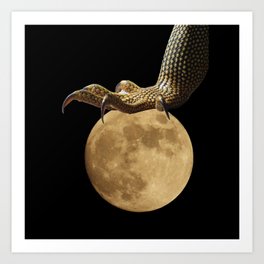 Moonscapes- Lizard Stomp Art Print