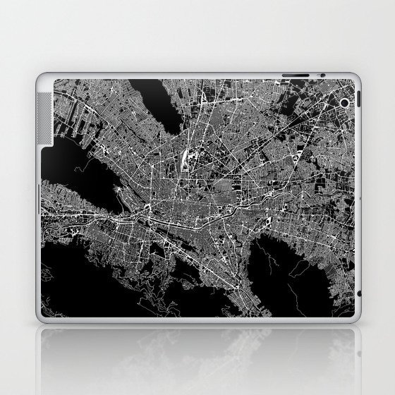 Monterrey Black Map Laptop & iPad Skin