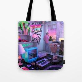 Synthwave Miami 85 Tote Bag