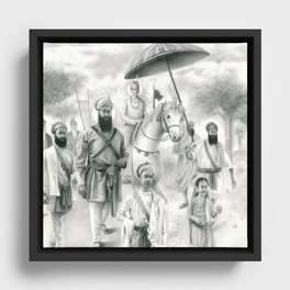 The Guru's wedding Framed Canvas