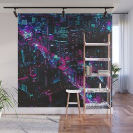 Vaporwave Wall Murals For Any Decor Style Society6