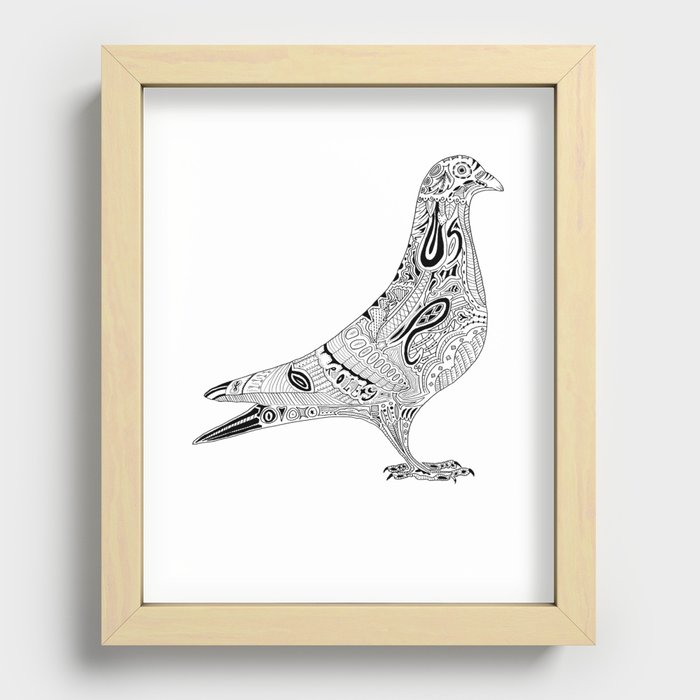 Pigeon Recessed Framed Print