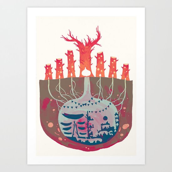 la demeure souterraine Art Print