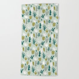 Succulent + Cacti Dreams Beach Towel