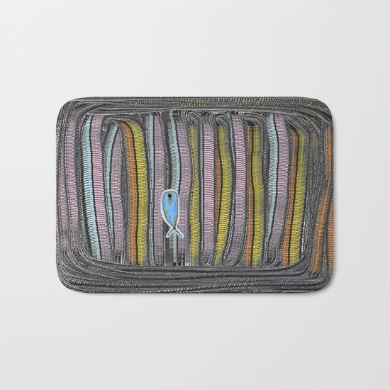 Not Whaling / Imperfect Lines Bath Mat
