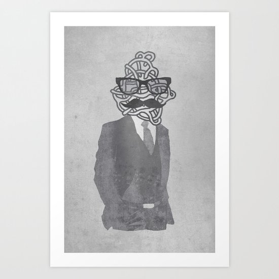 The Gentlemanly Squiggle Art Print