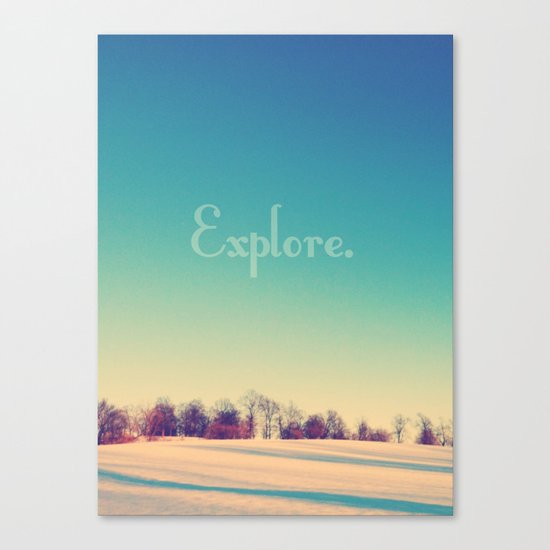 Explore Canvas Print
