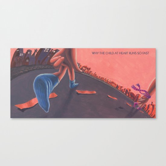 POEM OF RUN Canvas Print