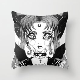 Sailor Goth Moon Throw Pillow