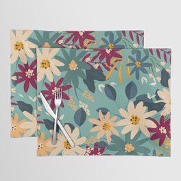 Gracie Floral Colorful Prints Placemat
