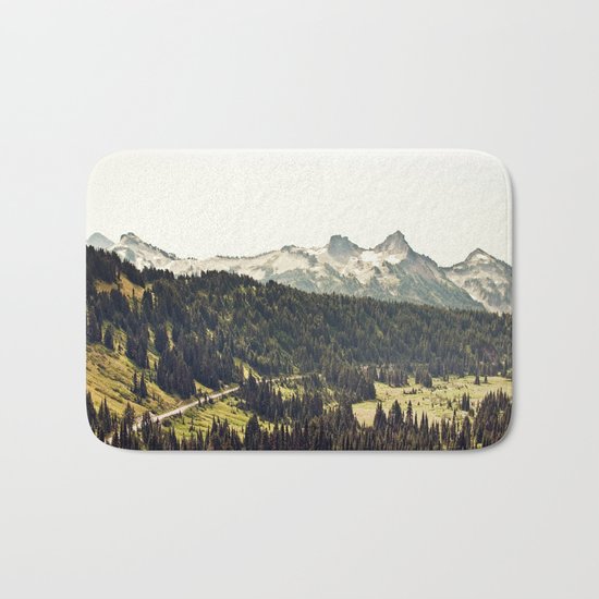 Epic Drive through the Mountains Bath Mat