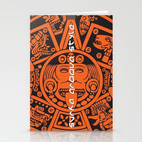 Surfa Groova Style Aztec Board Stationery Cards