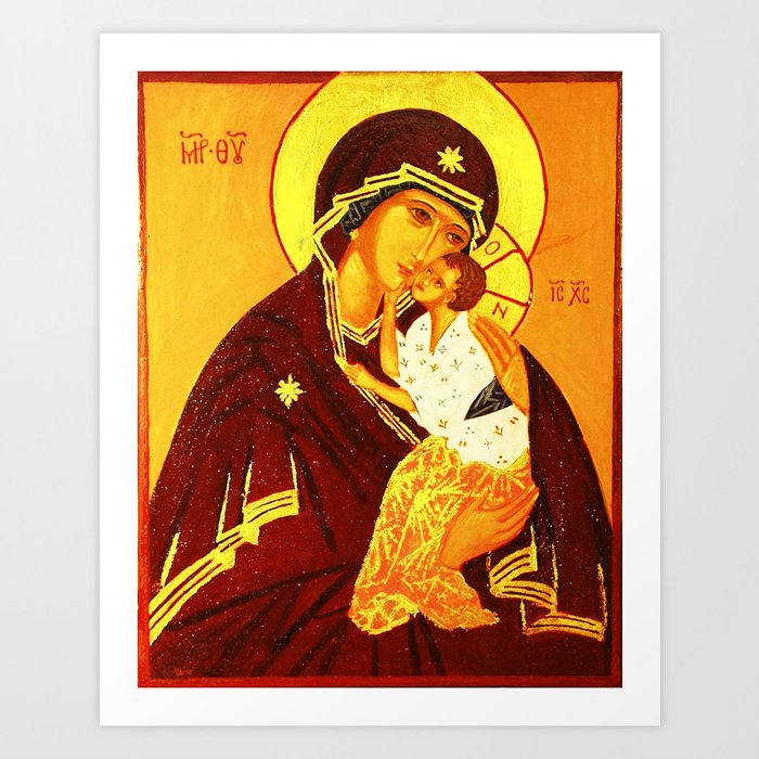 Madonna and Child - Gustav Klimt Art Print
