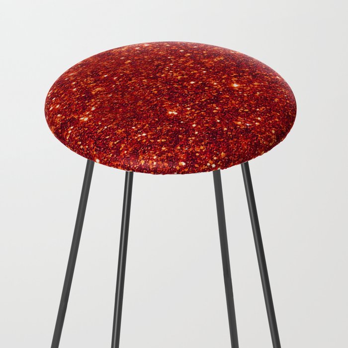Glitter Red Image Counter Stool By Twopoint0 Society6