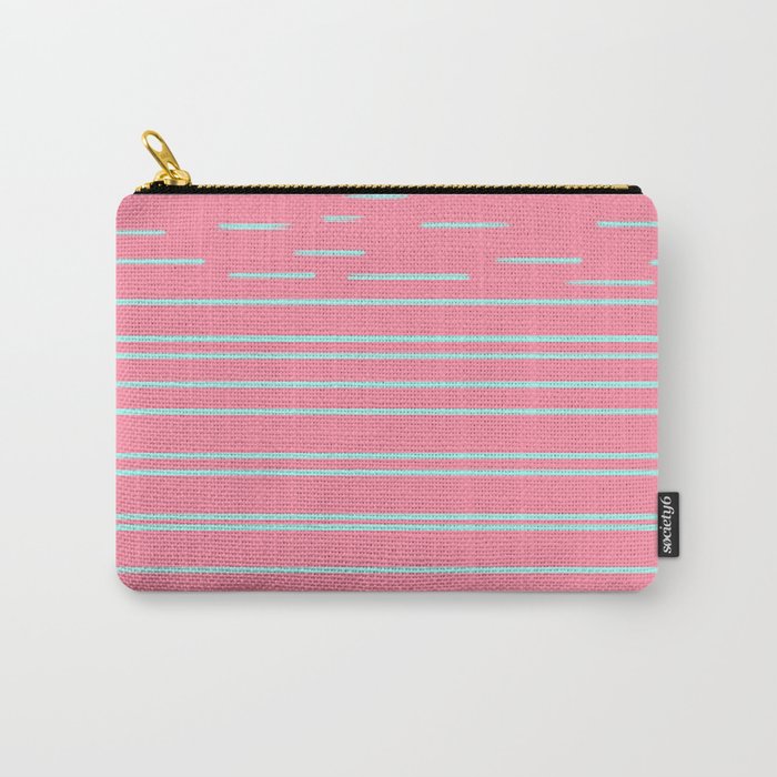 Blue Lines Carry-All Pouch
