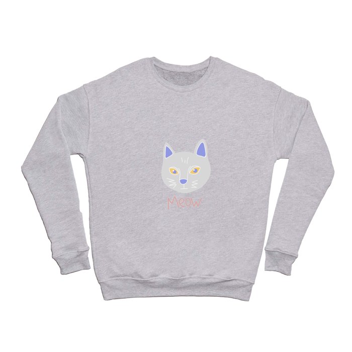 Meowing Cat Crewneck Sweatshirt