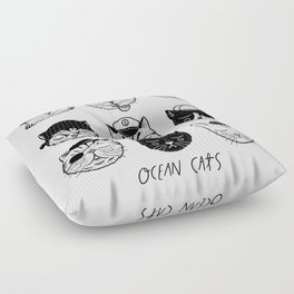 Ocean Cats Floor Pillow