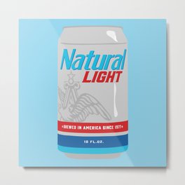 Natty Light Metal Print