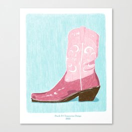 Cowgirl Boot Canvas Print