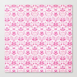 Pink Floral Design Canvas Print