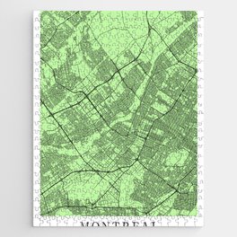 Montreal - Canada Pale City Map C1FBA4 Jigsaw Puzzle