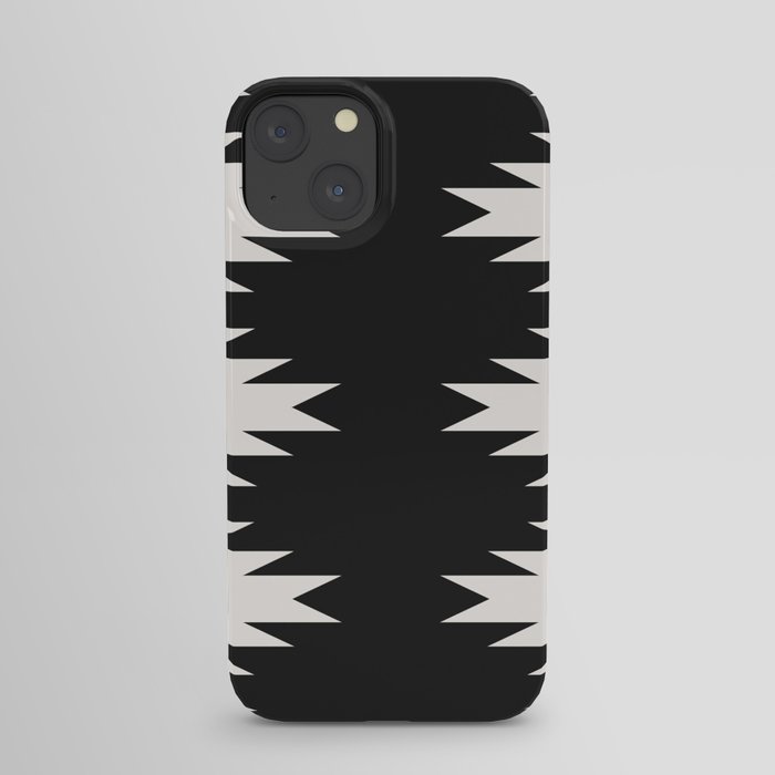 Geometric Southwestern Minimalism - Charcoal iPhone Case