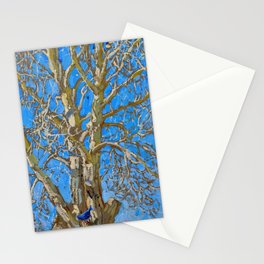 Akseli Gallen-Kallela - Crack Willow and Blue Bird Stationery Card
