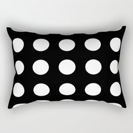 Black&White Polka Classic Style Rectangular Pillow