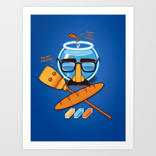 Anti-Mindbenders survival kit Art Print