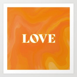 Love (Orange) Art Print