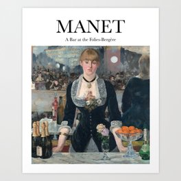 Manet - A Bar at the Folies-Bergère Art Print