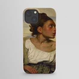 Eugène Delacroix "Jeune orpheline au cimetière (The Orphan Girl at the cemetery)" iPhone Case