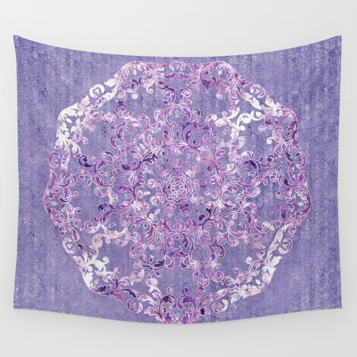 A Taste of Lilac Wine Wall Tapestry