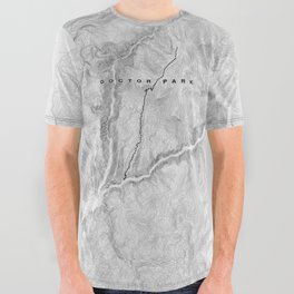 Doctor Park Trail Map All Over Graphic Tee