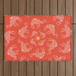 Greeting Beautiful card with camel. Frame of animal made in vintage. Seamless hand drawn map with camel desert. Outdoor Rug