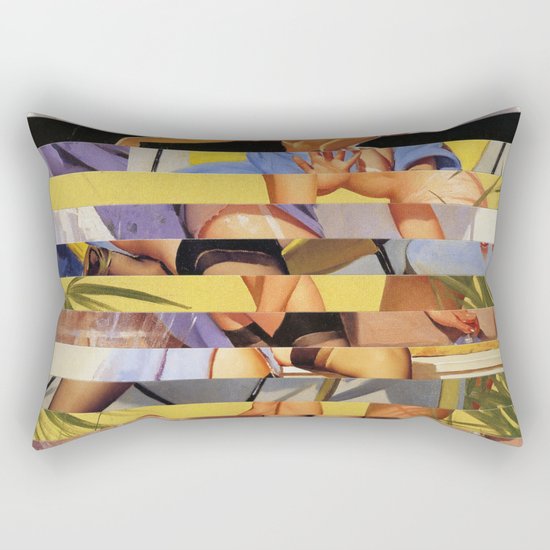 Glitch Pin-Up Redux: Courtney Rectangular Pillow