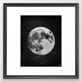 Vintage Moon Framed Art Print