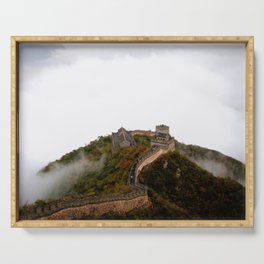 China Photography - Great Wall Of China Over The Clouds Serving Tray