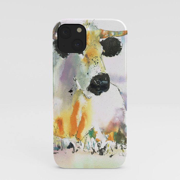 lying cow iPhone Case